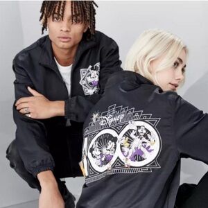 Disney Mickey Mouse Disney 100 Zip‎ Jacket Windbreaker Adult Sz M